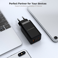 WEWATCH 65W GaN szybka ładowarka szybkie ładowanie porty 2C1A typ C PD USB przenośna ładowarka podróżna szybka ładowarka do laptopa iphone 4